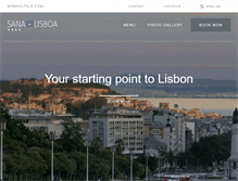 Tablet Screenshot of lisboa.sanahotels.com