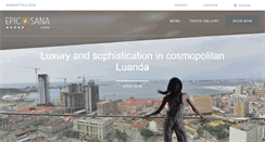 Desktop Screenshot of luanda.epic.sanahotels.com
